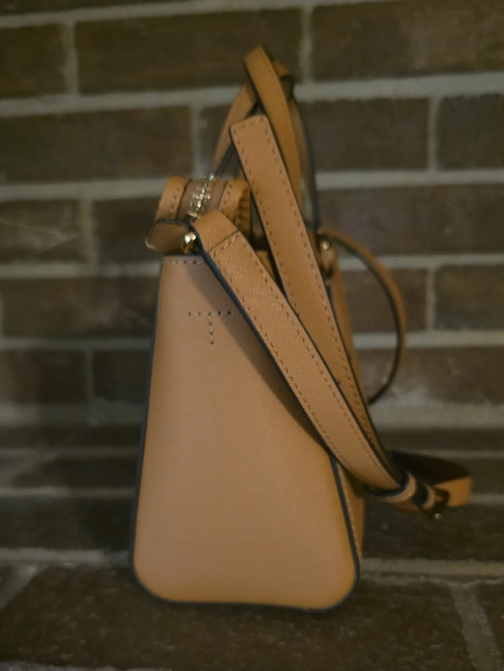 TORY BURCH Women's Emerson Mini Top Zip Tote Satchel Bag Cardamom With Wallet